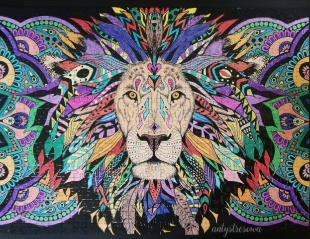 Antystresowe puzzle Clementoni - lew