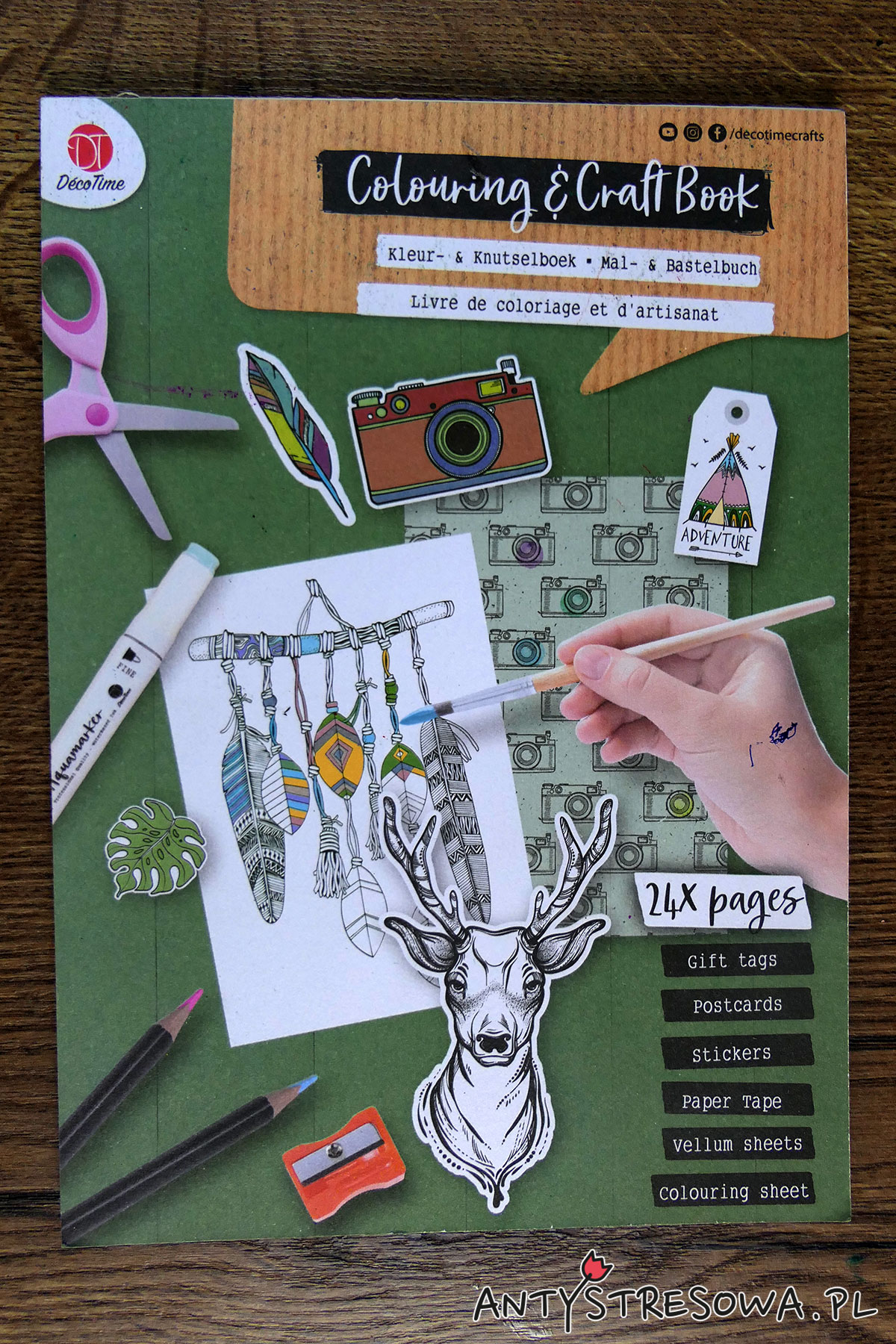Colouring and Craft Book, Deco Time - okładka