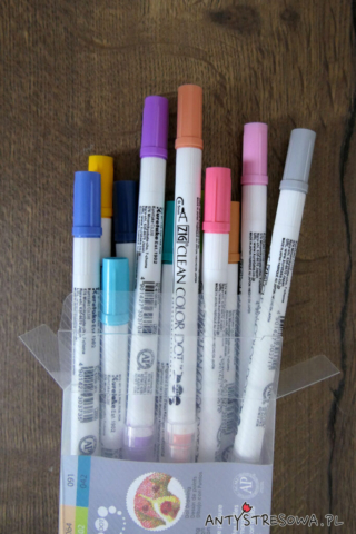 Pisaki Clean Color Dot, zestaw pastelowy