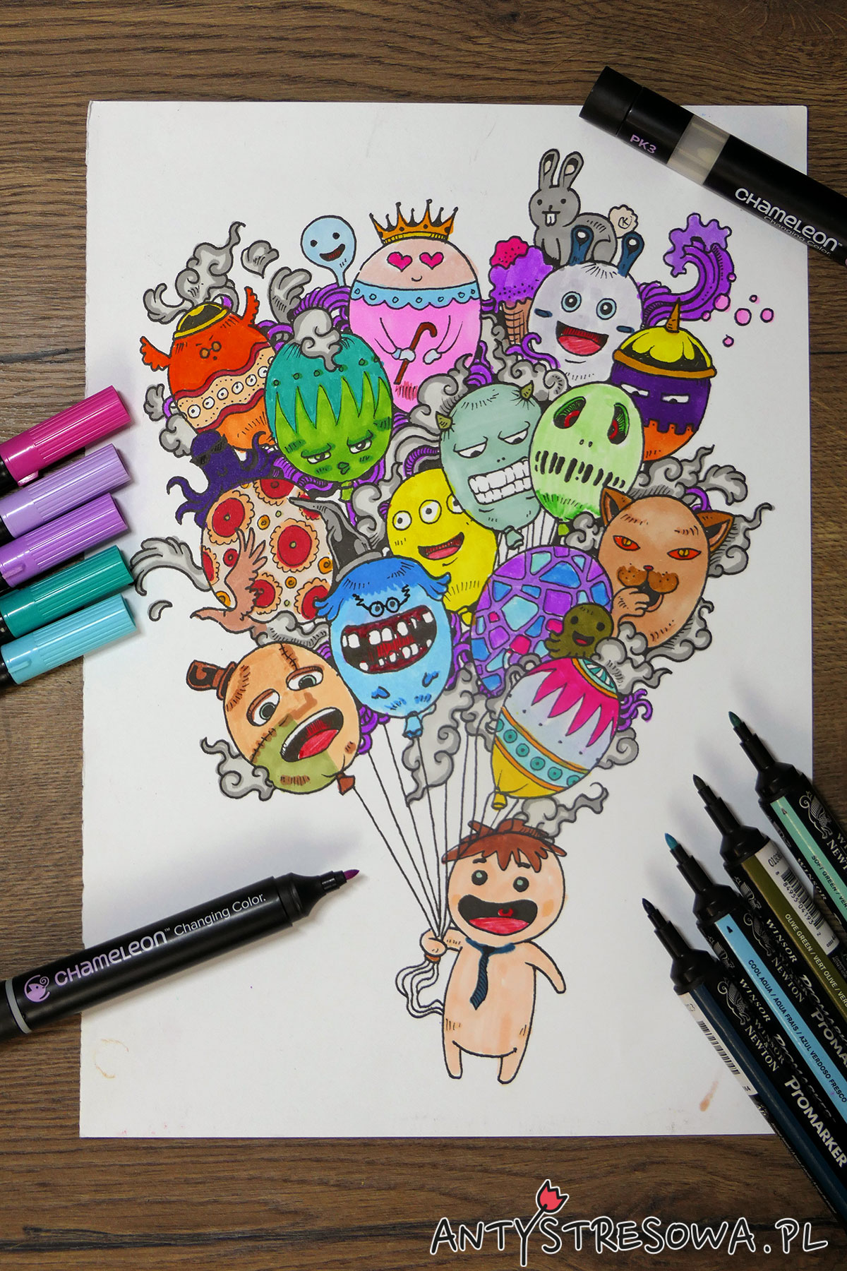 Doodle Invasion- balony