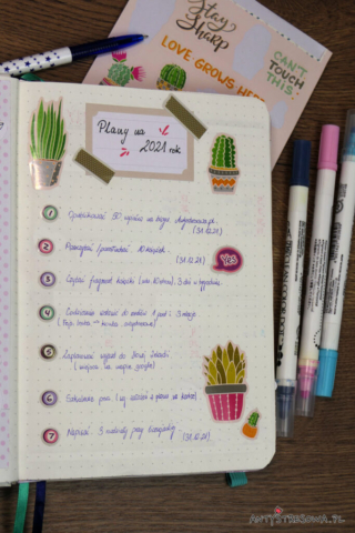 Plany w Bullet Journal
