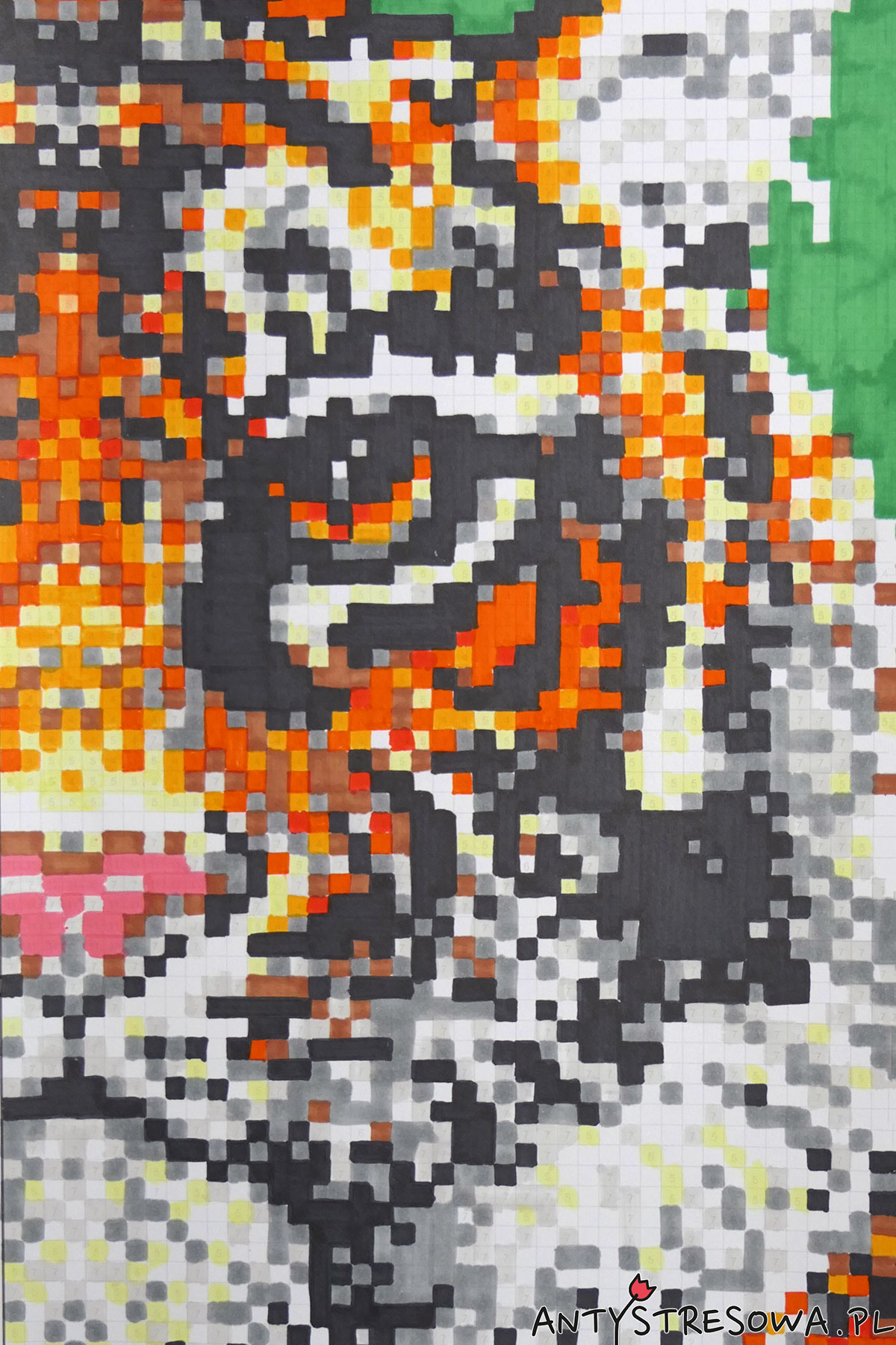 Color Quest - tygrys z pikseli
