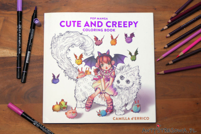 Okładka kolorowanki Pop Manga Cute and Creepy