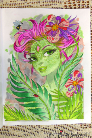 Leśny elf - markery Chameleon, pisaki Art & Graphic Twin, kredki Prismacolor